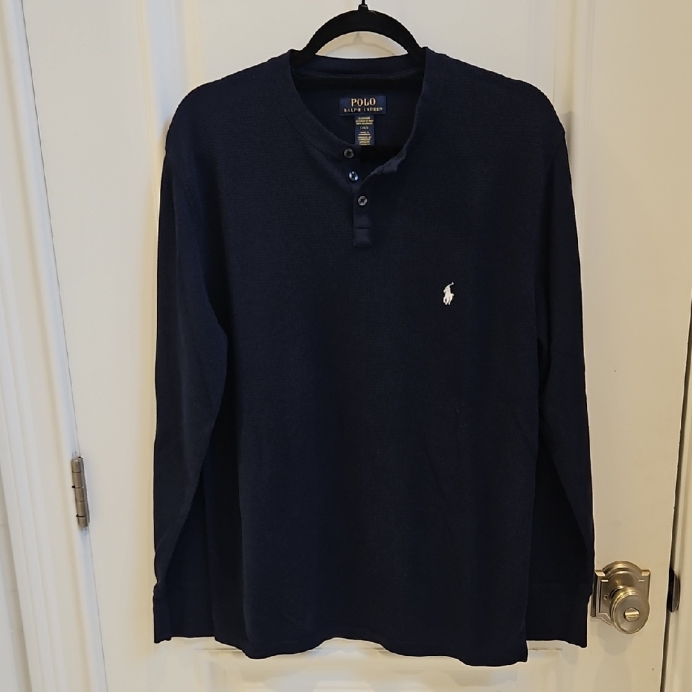 Polo by Ralph Lauren Men's Dark‎ Blue Long Sleeve Tee